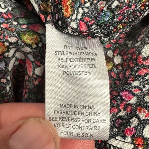 DR2 Floral Print Pants Womens Large Polyester Elastic Waist - Picture 4 of 5